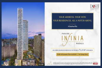 Book 3 & 4 bed grand residences with deck Rs 3.21Cr onwards at Dosti Passcode Infinia, Mumbai