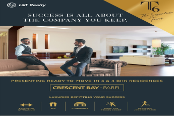 Presenting ready-to-move-in 3 & 4 BHK residences at Land T Crescent Bay Sky Villa, Mumbai