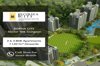 Presenting 2 & 3 BHK apartments Rs 1.42 Cr at Sobha City in Sector 108, Gurgaon