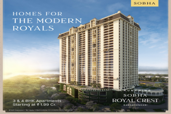 Launching Sobha Royal Crest 3 and 4 BHK apartment Rs 1.99 Cr. in Bangalore
