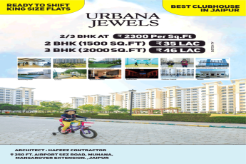 Ready to shift king size flats at Urbana Jewels in Mansarovar Extension, Jaipur