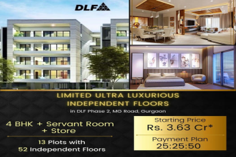Ultra Luxurious Independent Floors @ Rs 3.63 Cr. in DLF Phase 2, MG Road, Gurgaon