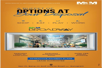 Dedicated floor to food court at M3M Broadway in Sector 71, Gurgaon