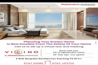 Book your home with just 5% of agreement value at Mahindra Vicino in Andheri (E), Mumbai