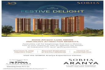 Own a Luxurious Eco-Home at Sobha Aranya, Gurugram from ₹7.1 Cr