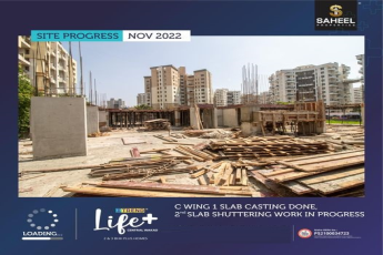 Site Progress Nov 2022 at Saheel ITrend Life in Wakad, Pune