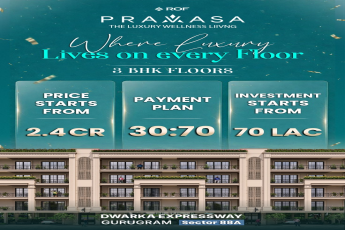 Luxurious 3 BHK Floors by ROF, Starting at 2.4 Cr, Gurugram