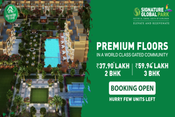 Booking open hurry few units left at Signature Global Park in Sector 36, South Gurgaon