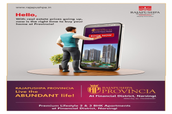 Book now 2 & 3 BHK apartments Rs 1.05 Cr at Rajapushpa Provincia in Narsingi, Hyderabad