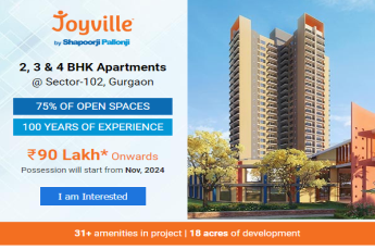 Possession will start from Nov, 2024 at Shapoorji Pallonji Joyville in Sec 102, Gurgaon