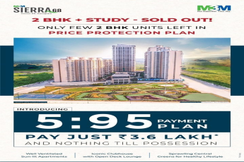 Pay just Rs 3.6 lakh and nothing till possession at M3M Sierra in Gurgaon