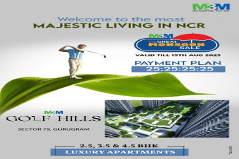 The great monsoon sale offer at M3M Golf Hills, Gurgaon