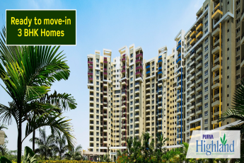 Ready to move in 3 BHK homes in Purva Highland