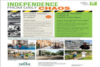 Enjoy happy and peaceful living at Vatika India Next township