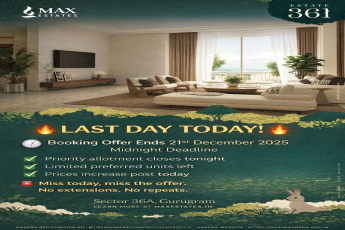 Book Your Dream Home at ESTATE 361, Gurugram - Offer Ends Tonight!