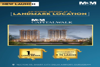 New launch at M3M Capital Walk in Sector 113, Gurgaon