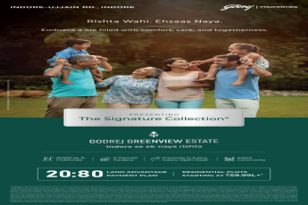 Discover Godrej Greenview Estate Plots, Starting at ₹59.99L, Indore-Ujjain Road
