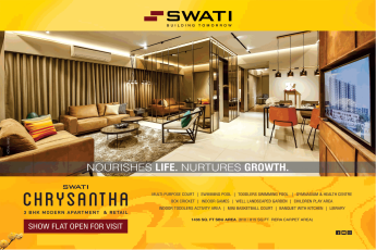 Avail 3 BHK apartment and retail at Swati Chrysantha, Ahmedabad