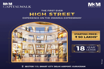 Investment starting from Rs 50 Lac onwards at M3M Capital Walk in Sector 113, Gurgaon