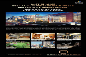 Last chance to drive home Mercedes CLA-200 by booking office or retail space at Neptune Eastern Business District in Mumbai
