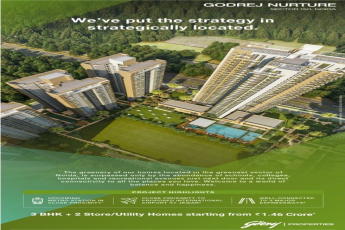 Book 3 and  2 store/utility homes starting Rs 1.46 Cr at Godrej Nurture in Sector 150, Noida