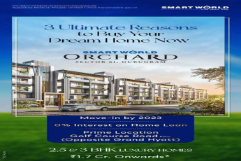 Move in by 2023 at mart World Orchard, Gurgaon