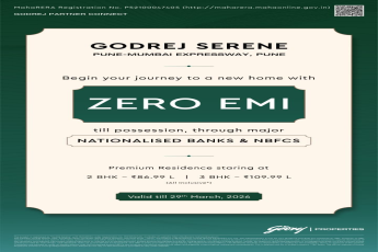 Zero EMI Offer at Godrej Serene || Buy Your Dream Home with Zero EMI || Secure Your Home Now on Pune-Mumbai Expressway