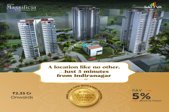 Pay 5% move in today at Salarpuria Sattva Magnificia in Bangalore