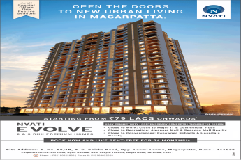 Apartment starting from Rs 79 Lakh onwards at Nyati Evolve, Pune