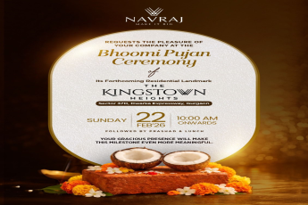 Join the Bhoomi Pujan Ceremony at The Kingstown Heights, Sector 37D, Gurgaon!