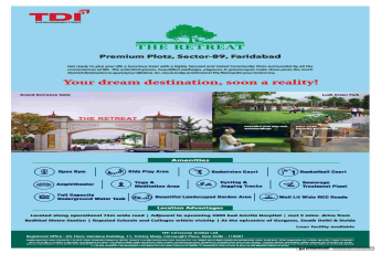 Your dream destination soon a reality at TDI The Retreat in Faridabad