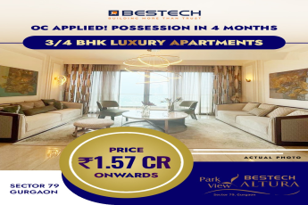 OC Applied and possession in 4 months at Bestech Altura in Sector 79, Gurgaon