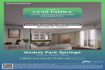 Gudi Padwa Offers, Godrej Park Springs, 2 BHKs from ₹71.49 Lakh, Kharadi-Manjari, Pune