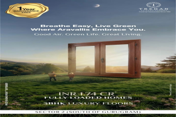 Discover Luxury at Trehan Luxury Floors, Sector 2, South of Gurugram: 3BHK Homes Starting at INR 1.74 Cr