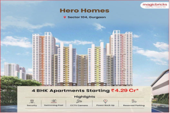 Hero Homes Launches Spacious 4 BHK Residences in Sector 104, Gurgaon