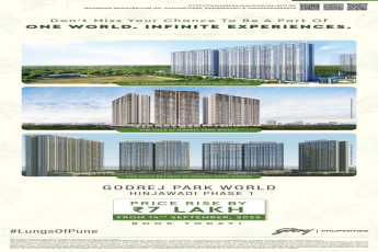 Book Today at Godrej Park World, Hinjawadi Phase 1 Before Price Rise by ₹7 Lakh on 14th September 2025