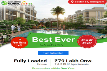 Last few units available at Signature Global City 81, Sector 81, Gurgaon