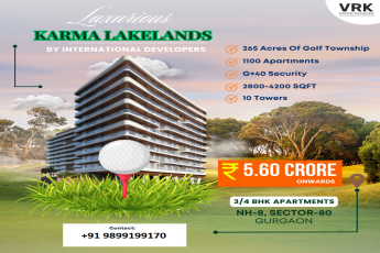 Karma Lakelands: A Golf Township of Grandeur in Gurgaon's Sector-80
