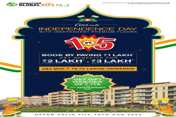 Celebrate Independence Day with Independent premium floors at Signature Global City 92-2, Gurgaon