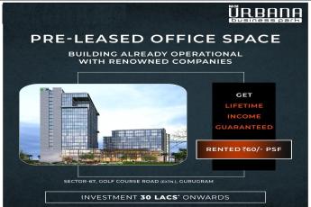 Pre leased office space building already aperational with renowned companies at M3M Urbana Business Park, Gurgaon