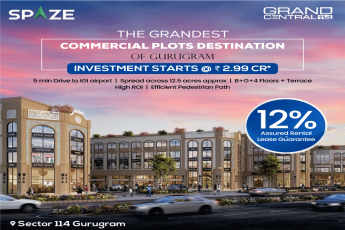 Presenting 12% assured rental lease guarantee at Spaze Grand Central 114, Gurgaon