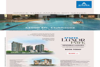 Book 3 & 4 BHK apartments at Aparna Luxor Park in Kondapur, Hyderabad