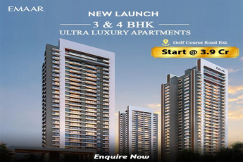 Emaar's Opulent Edifices: New 3 & 4 BHK Ultra Luxury Apartments on Golf Course Road Extension
