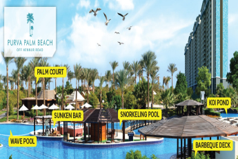 Purva Palm Beach offers apartments built along the lines of a tropical beach resort, a Koi pond, Snorkelling zone and many more