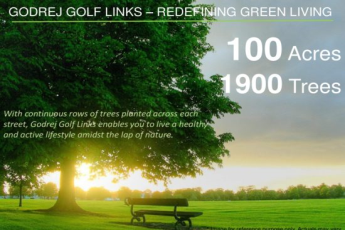 Live a healthy and active lifestyle amidst the lap of nature at Godrej Golf Links