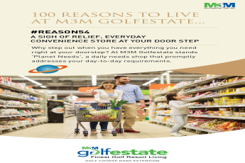 At M3M GolfEstate everything you need is at your doorstep