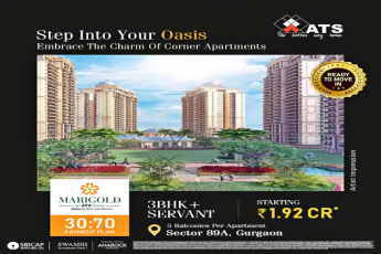 ATS Marigold presents an opportunity to book spacious ready to move in apartments at Gurgaon