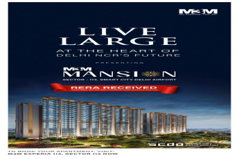 Live Grand at M3M Mansion: The Pinnacle of Urban Living in Sector 113, Smart City Delhi Airport