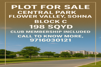 Explore Premium Living in Sohna || Secure Your Plot Today at Central Park Flower Valley || Limited Plots Available in Block C