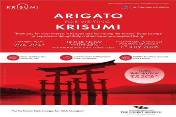 Secure Your Dream Home with 25% Booking || Don't Miss Out: Payment Plan Revision by July 2026 || Exclusive Japanese-Inspired Living at Krisumi